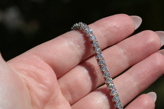 Custom Moissanite Bracelet - Moissanite Engagement Rings