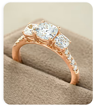 Engagement ring showcase