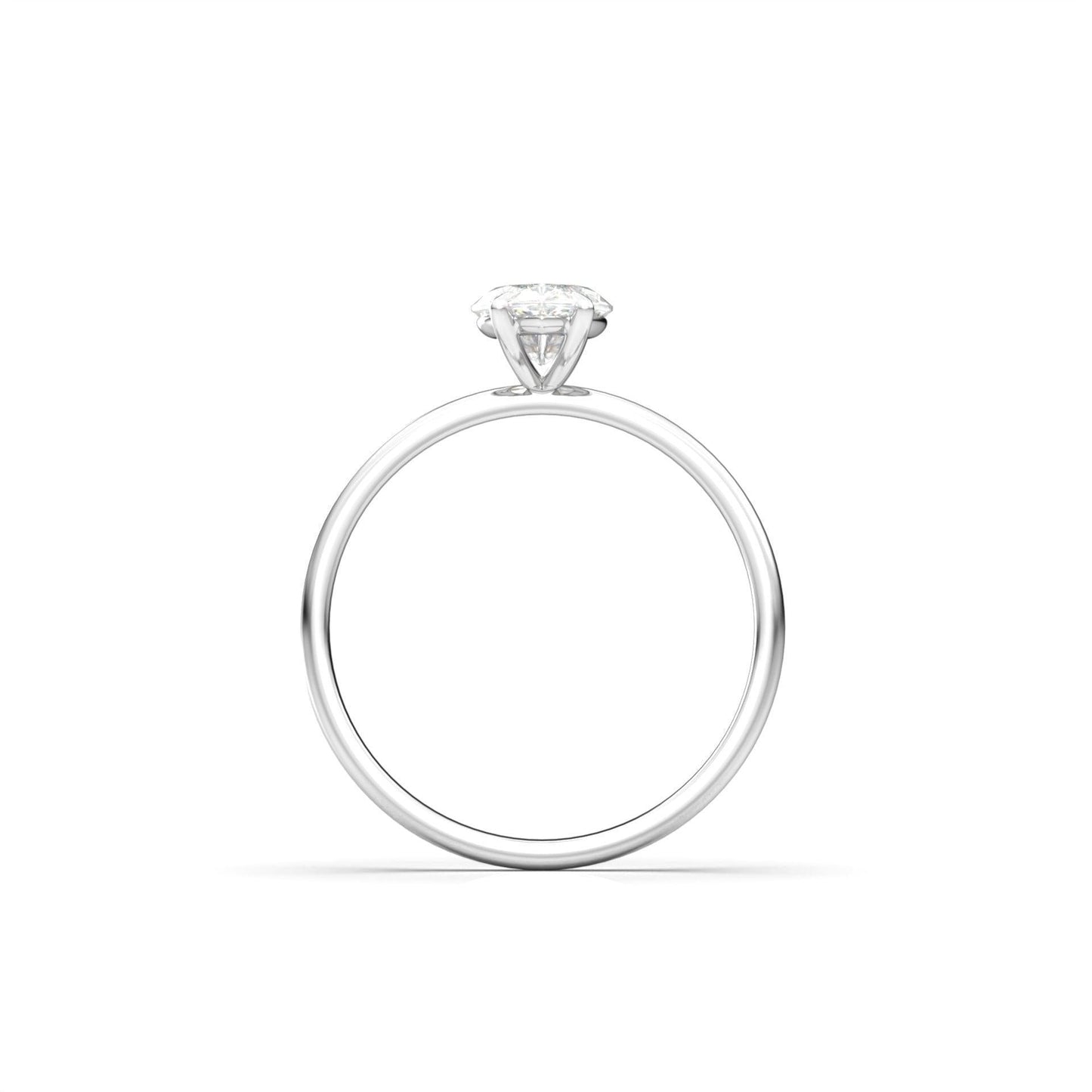 Marquise Solitaire Diamond Engagement Ring - Moissanite Engagement Rings