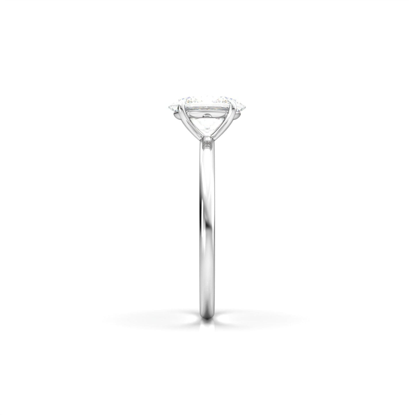 Oval Solitaire Diamond Engagement Ring - Moissanite Engagement Rings