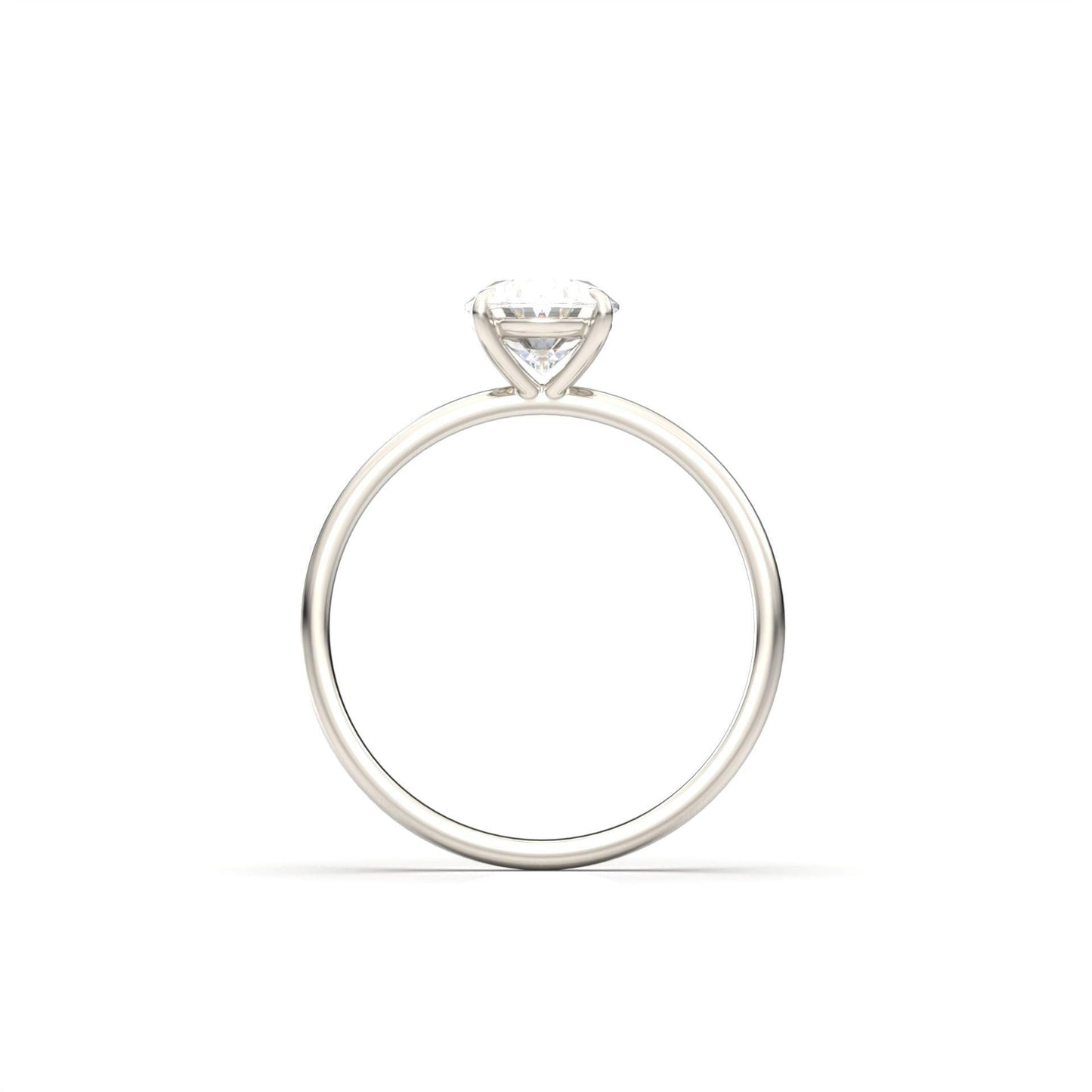 Oval Solitaire Moissanite Engagement Ring - Moissanite Engagement Rings