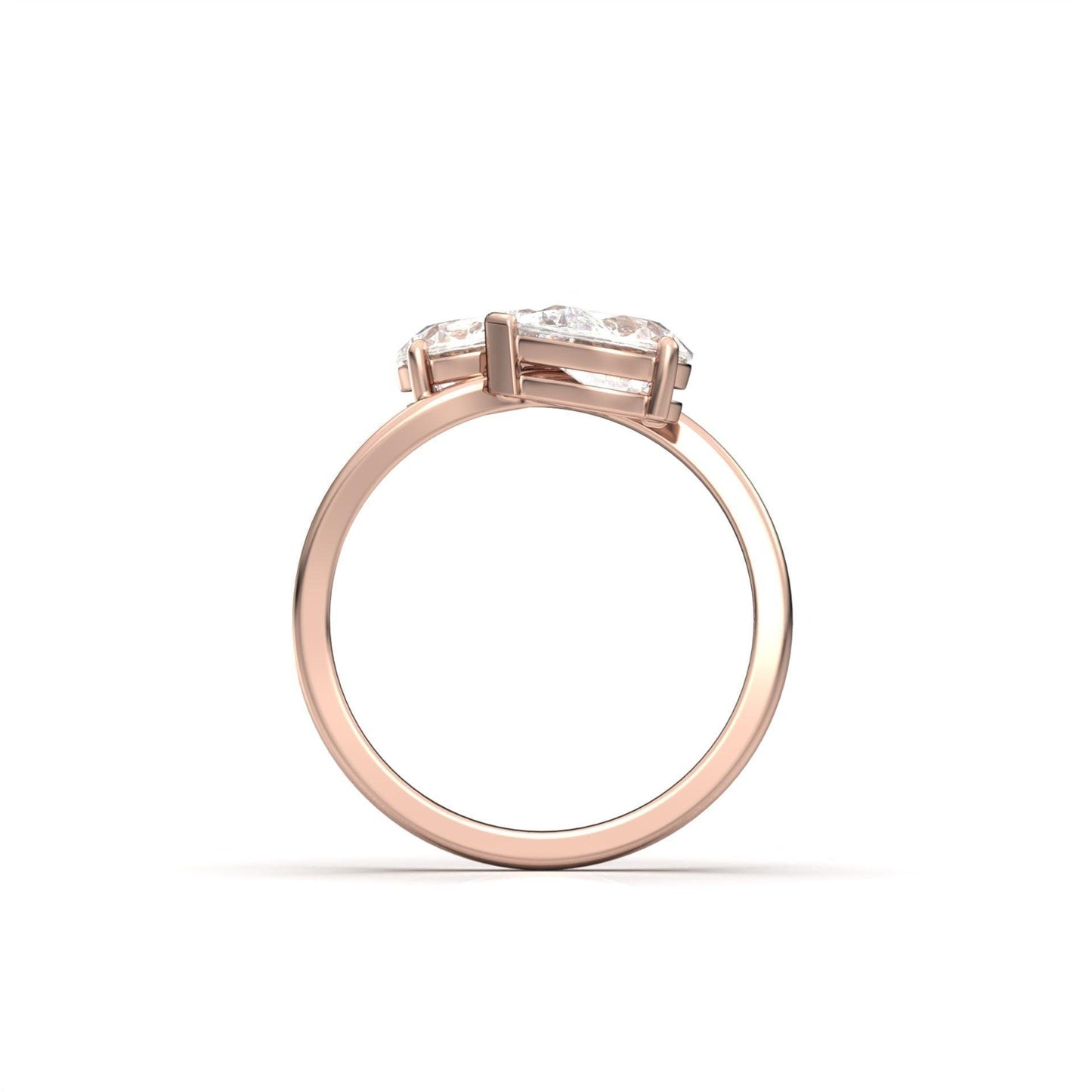 Pear Two - Stone Moissanite Engagement Ring - Moissanite Engagement Rings