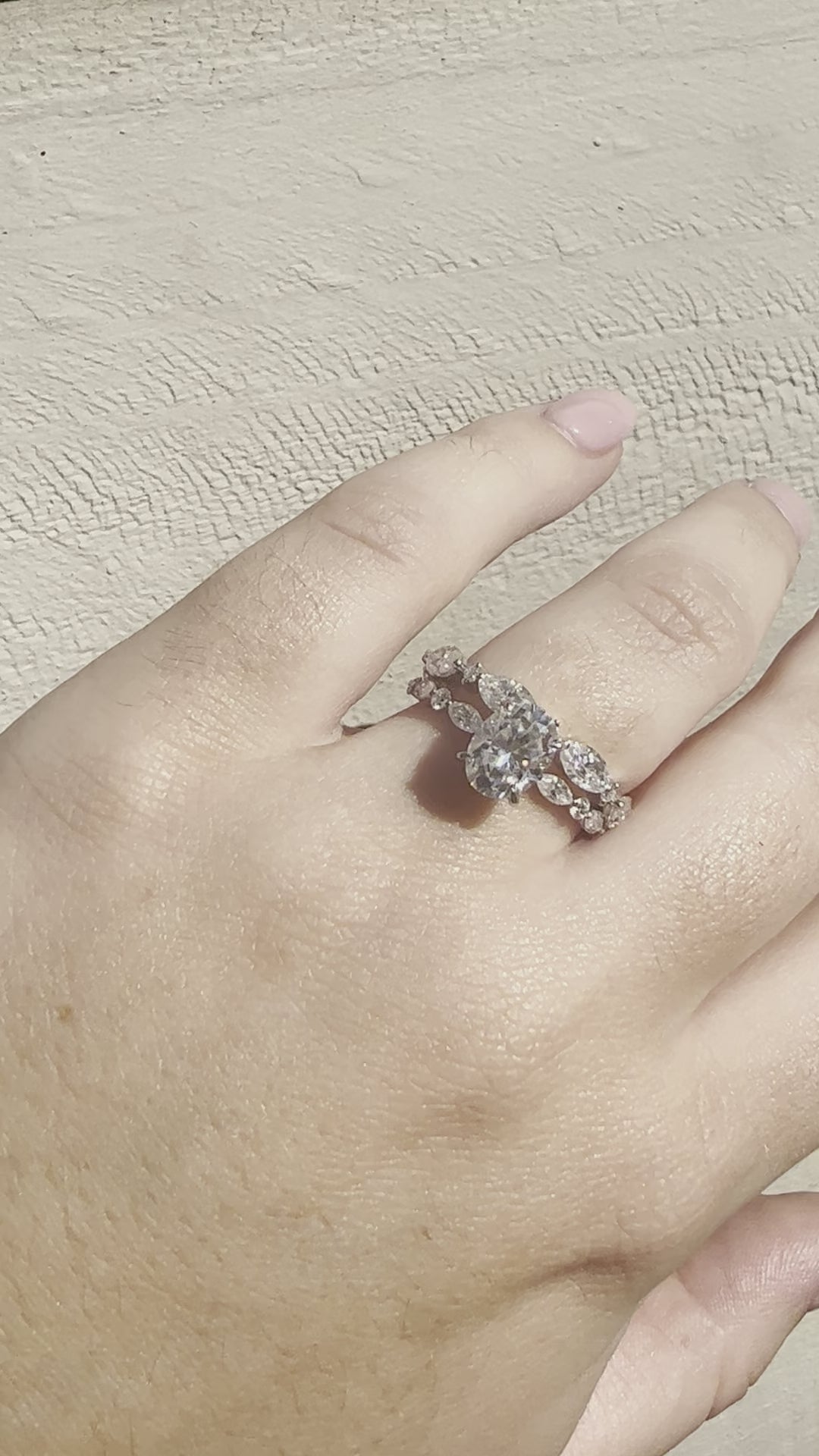 Cluster Moissanite Wedding Band - Ready To Ship