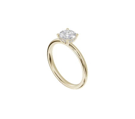 Hidden Halo Solitaire - Moissanite Engagement Rings