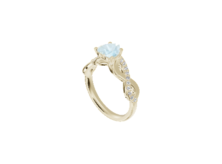 Pave Half-Cross Over Solitaire