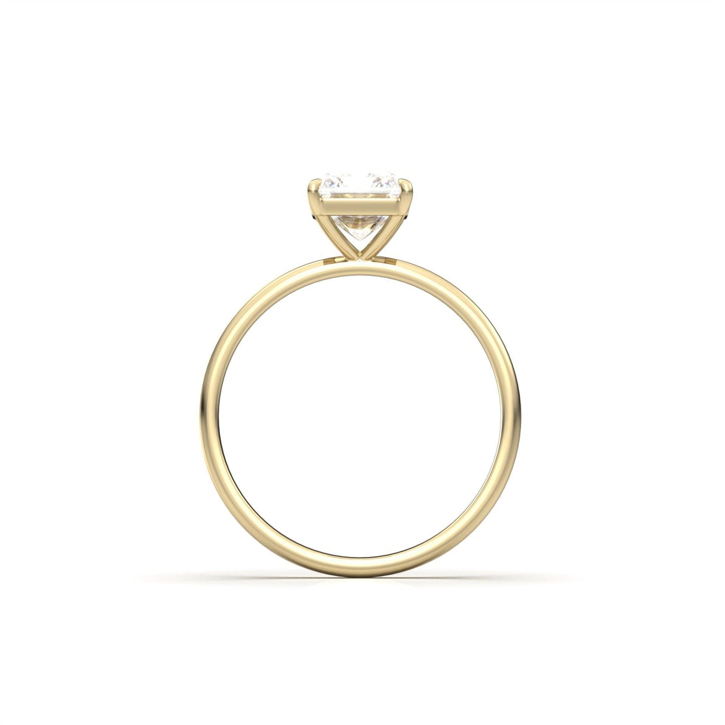 Radiant Solitaire Moissanite Engagement Ring | Moissanite Engagement Rings