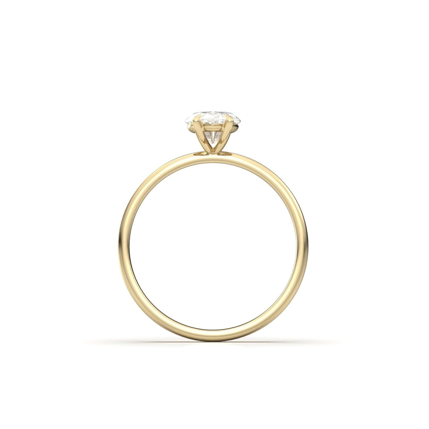 Solitaire Marquise Engagement Ring | Moissanite Engagement Rings