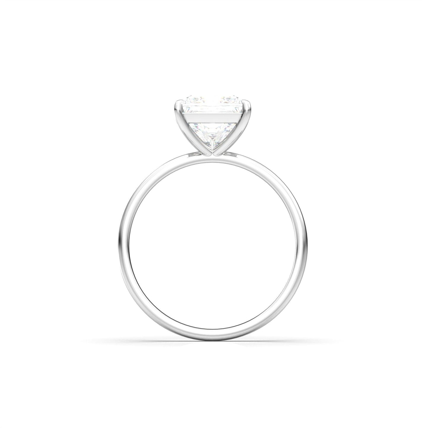 Princess Solitaire Diamond Engagement Ring | Moissanite Engagement Rings