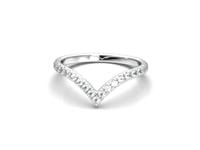 Moissanite Full Eternity Ring With Peak