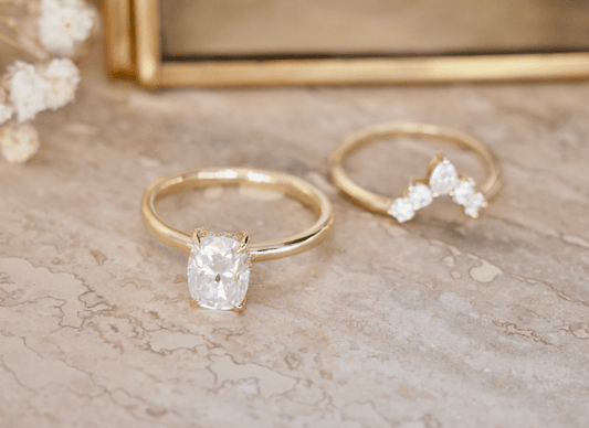 How does the price of a lab grown diamond engagement ring compare to a mined diamond engagement ring? - Moissanite Engagement Rings