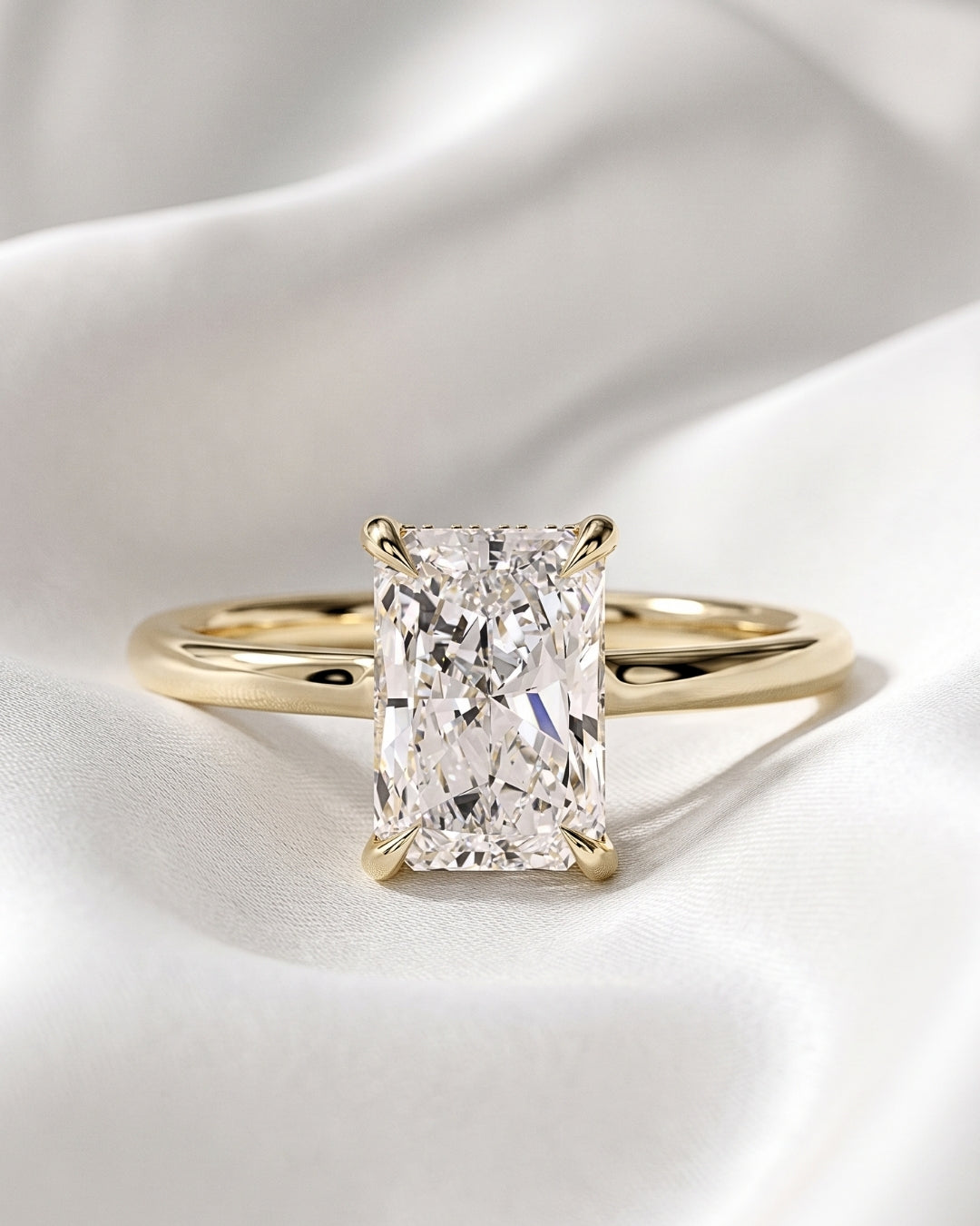 Radiant Moissanite Engagement Rings