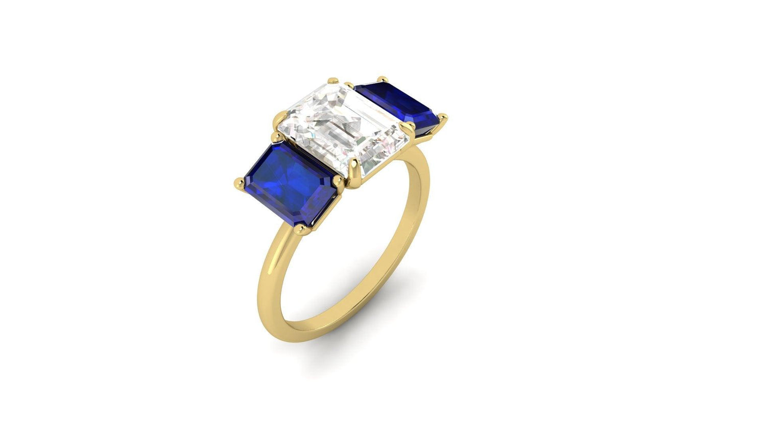 Coloured Stones - Moissanite Engagement Rings