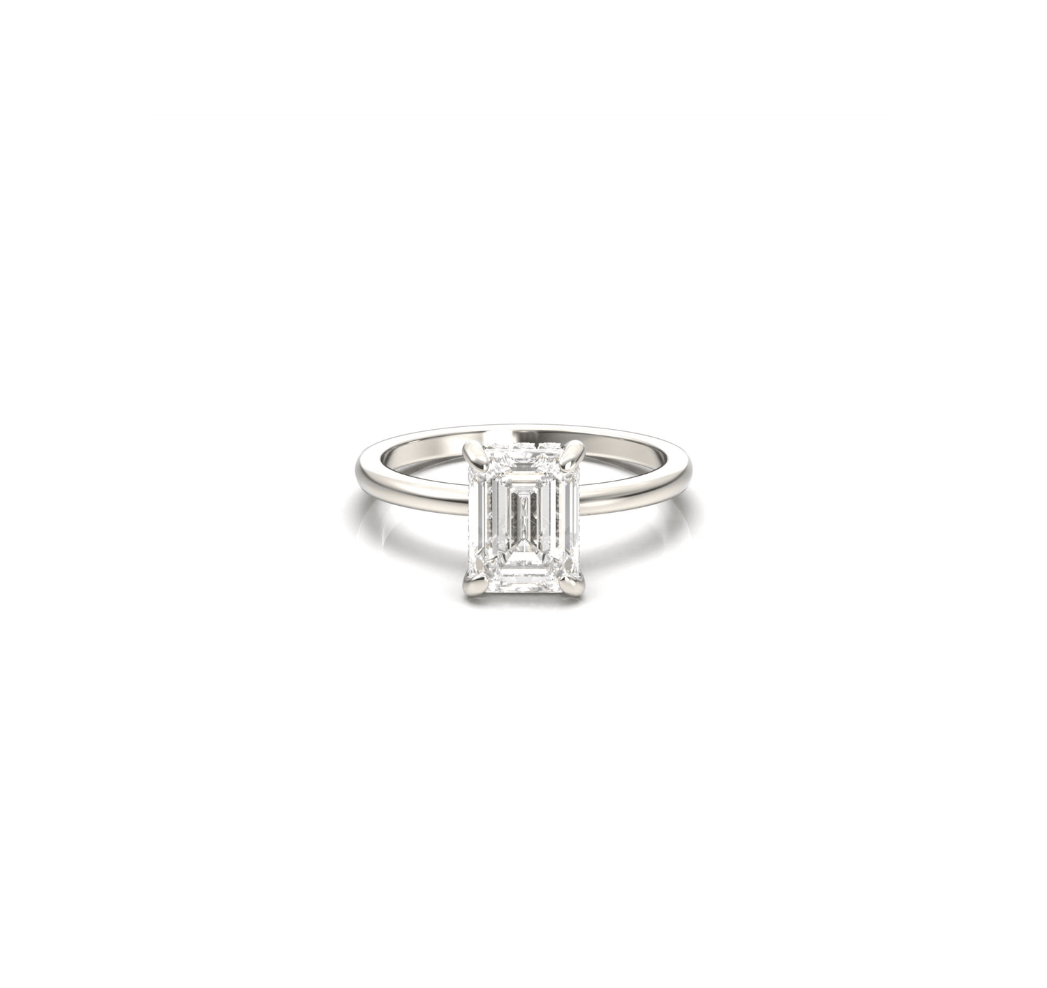 Emerald Cut Moissanite Engagement Rings - Moissanite Engagement Rings