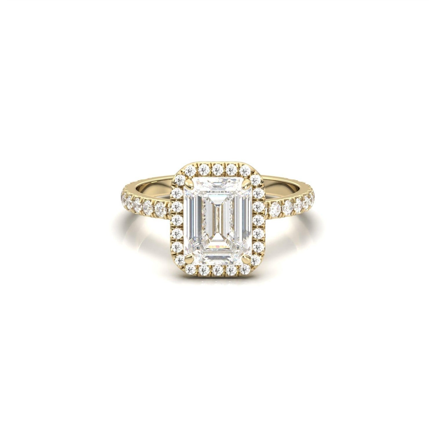 Halo Moissanite Engagement Rings - Moissanite Engagement Rings