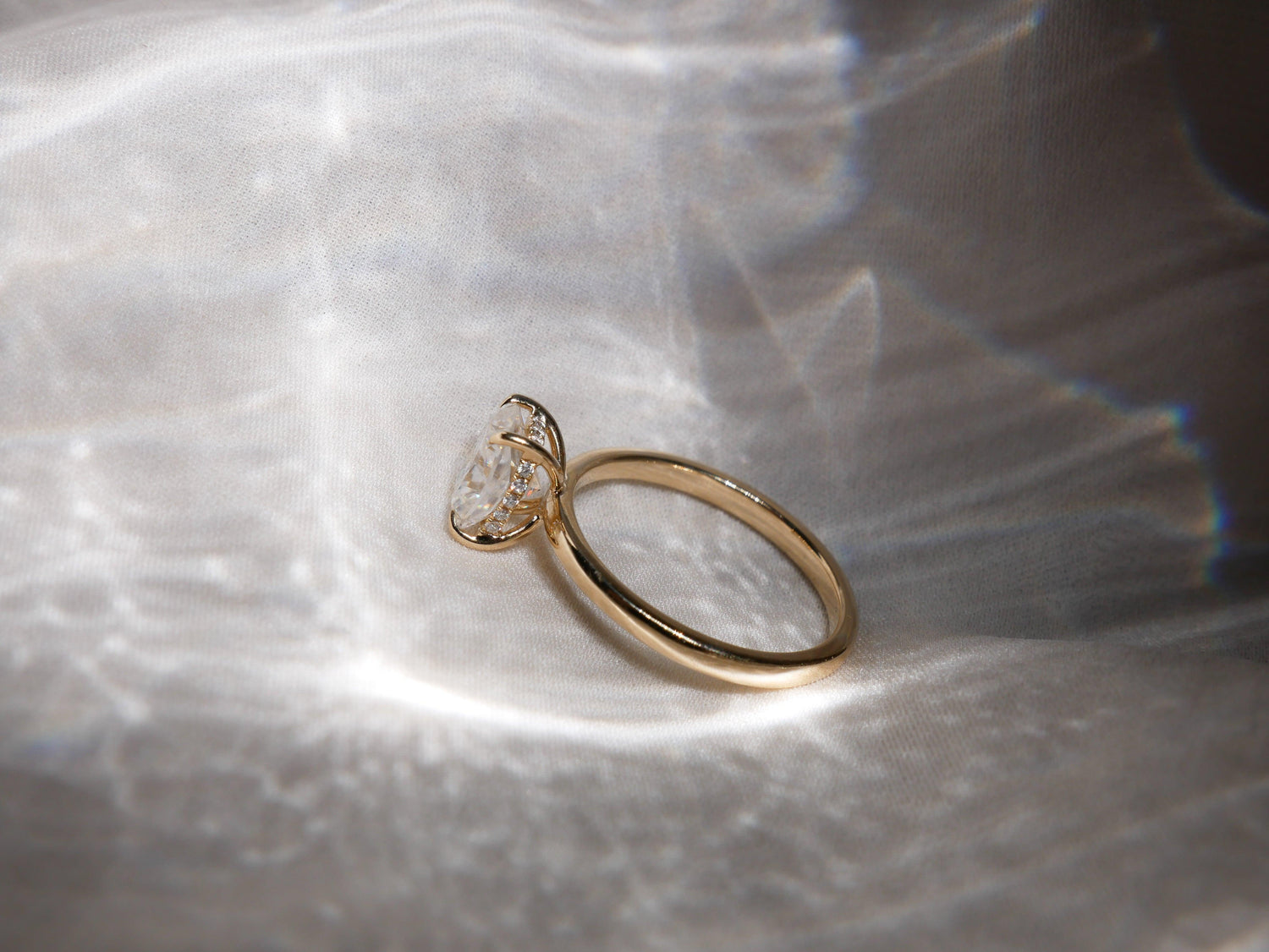 Hidden Halo - Moissanite Engagement Rings