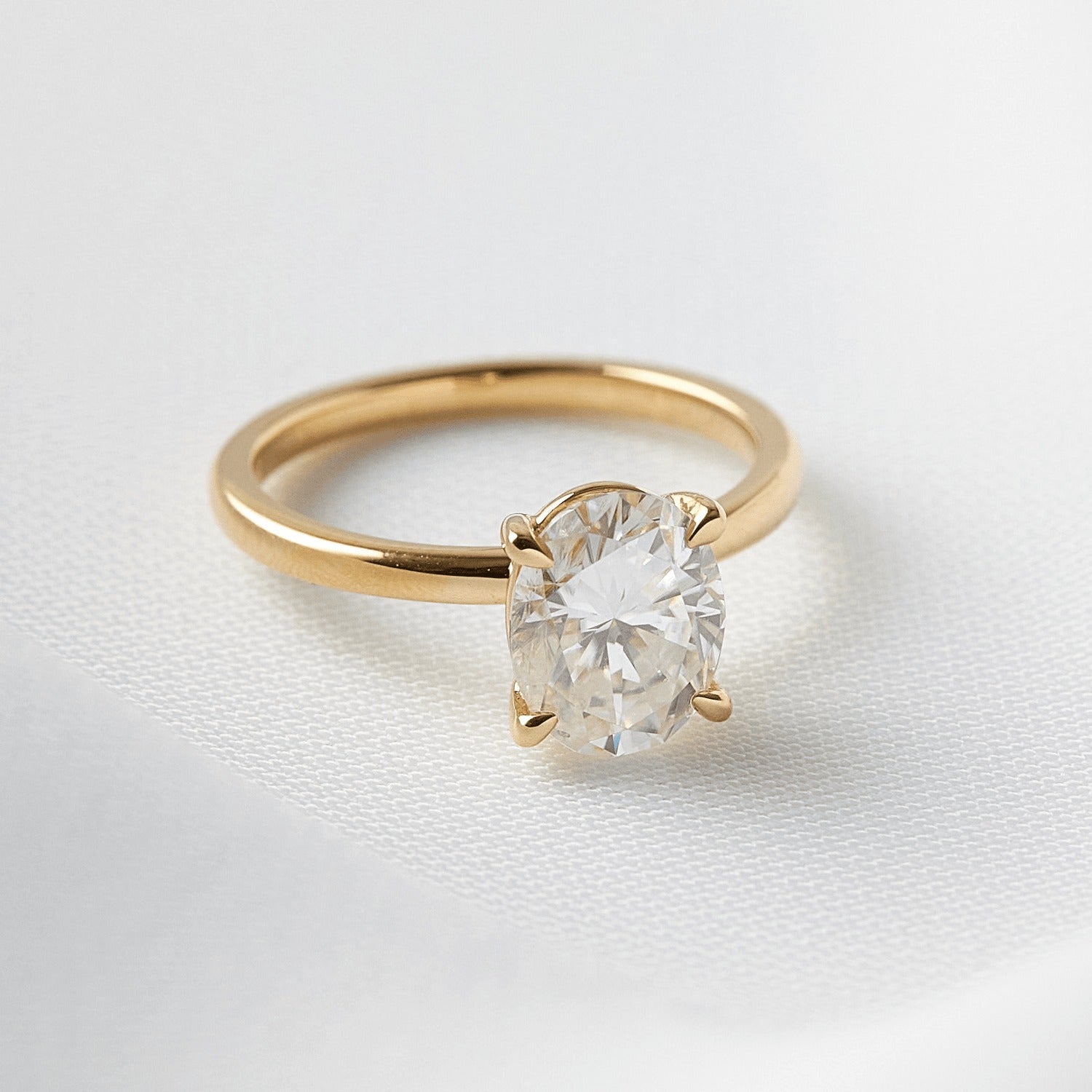 Oval Moissanite Engagement Rings - Moissanite Engagement Rings