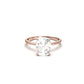 Cushion Cut 4 Claw Solitaire Ring - moissaniteengagementrings