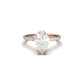 Pear Cut 4 Claw With Half Pavé And Hidden Halo - moissaniteengagementrings