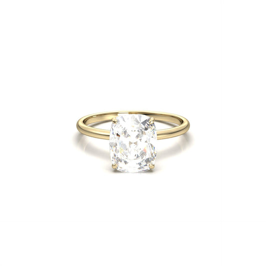 Cushion Cut With Hidden Halo - moissaniteengagementrings