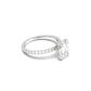 Cushion Cut 4 Claw With Full Pavé - moissaniteengagementrings