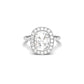 Cushion With Hidden Halo and Full Pavé Engagement Ring - moissaniteengagementrings