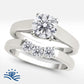 Round Solitaire Moissanite Engagement Ring