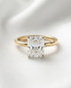 Astrid: Radiant Hidden Halo Moissanite Engagement Ring