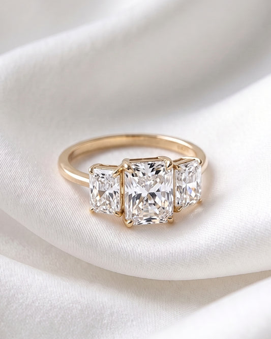 Camille: Radiant Trilogy Diamond Engagement Ring
