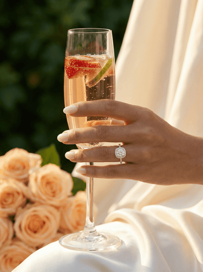 Cushion Halo Pavé Diamond Engagement Ring - Moissanite Engagement Rings