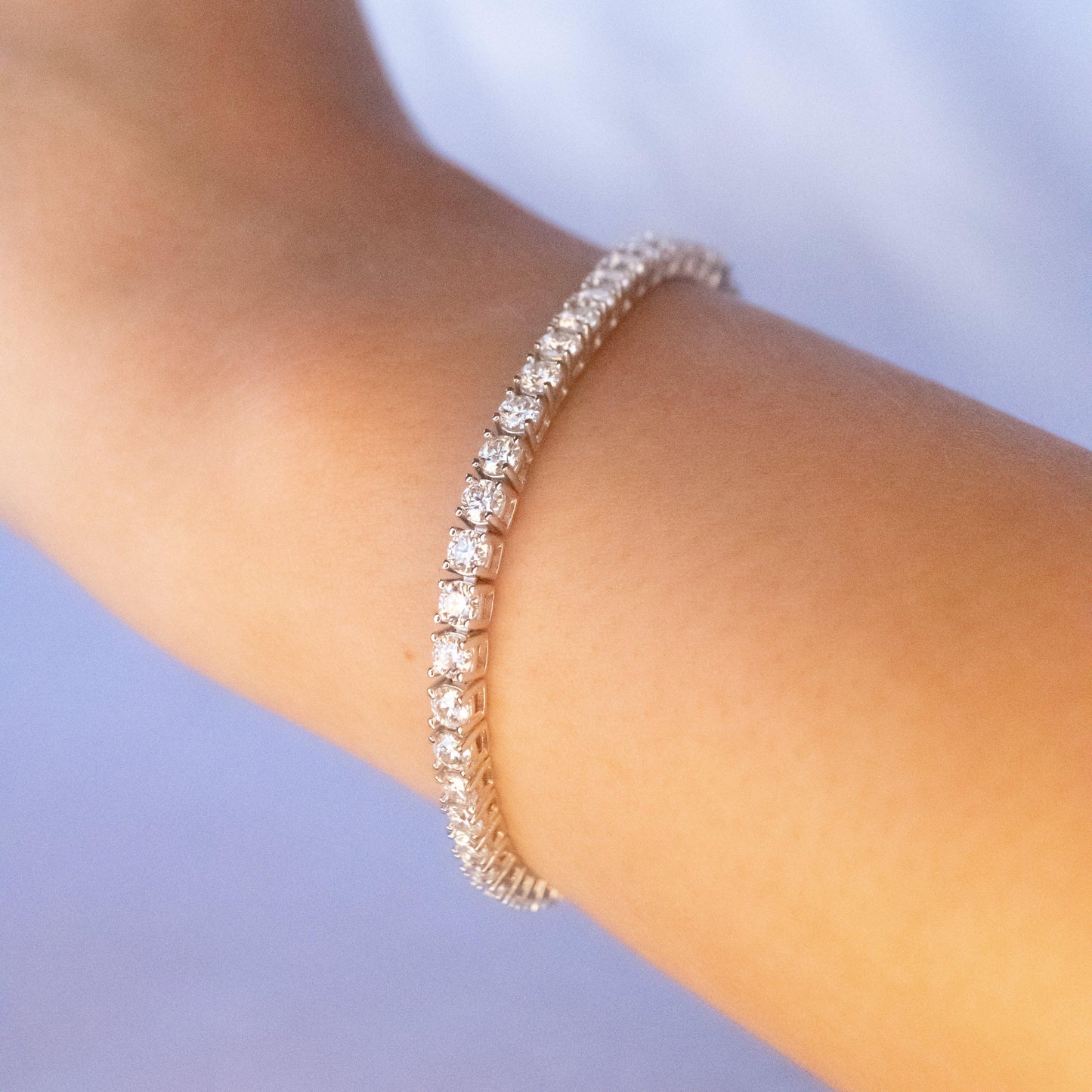 Custom Moissanite Bracelet - moissaniteengagementrings