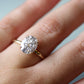 Oval Solitaire Moissanite Engagement Ring