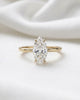 Lyra: Marquise Solitaire Diamond Engagement Ring