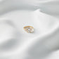 Oval Trilogy Round Setting Diamond Engagement Ring