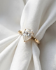 Lila: Pear Solitaire Moissanite Engagement Ring