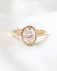 Maeve: Oval Bezel Diamond Engagement Ring
