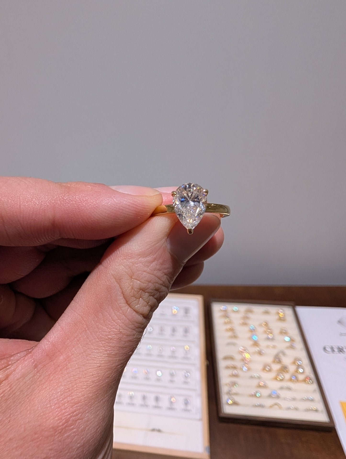 2.5ct Pear Solitaire 14k Yellow Gold