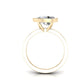 East West Bezel Pear Solitaire Diamond Engagement Ring