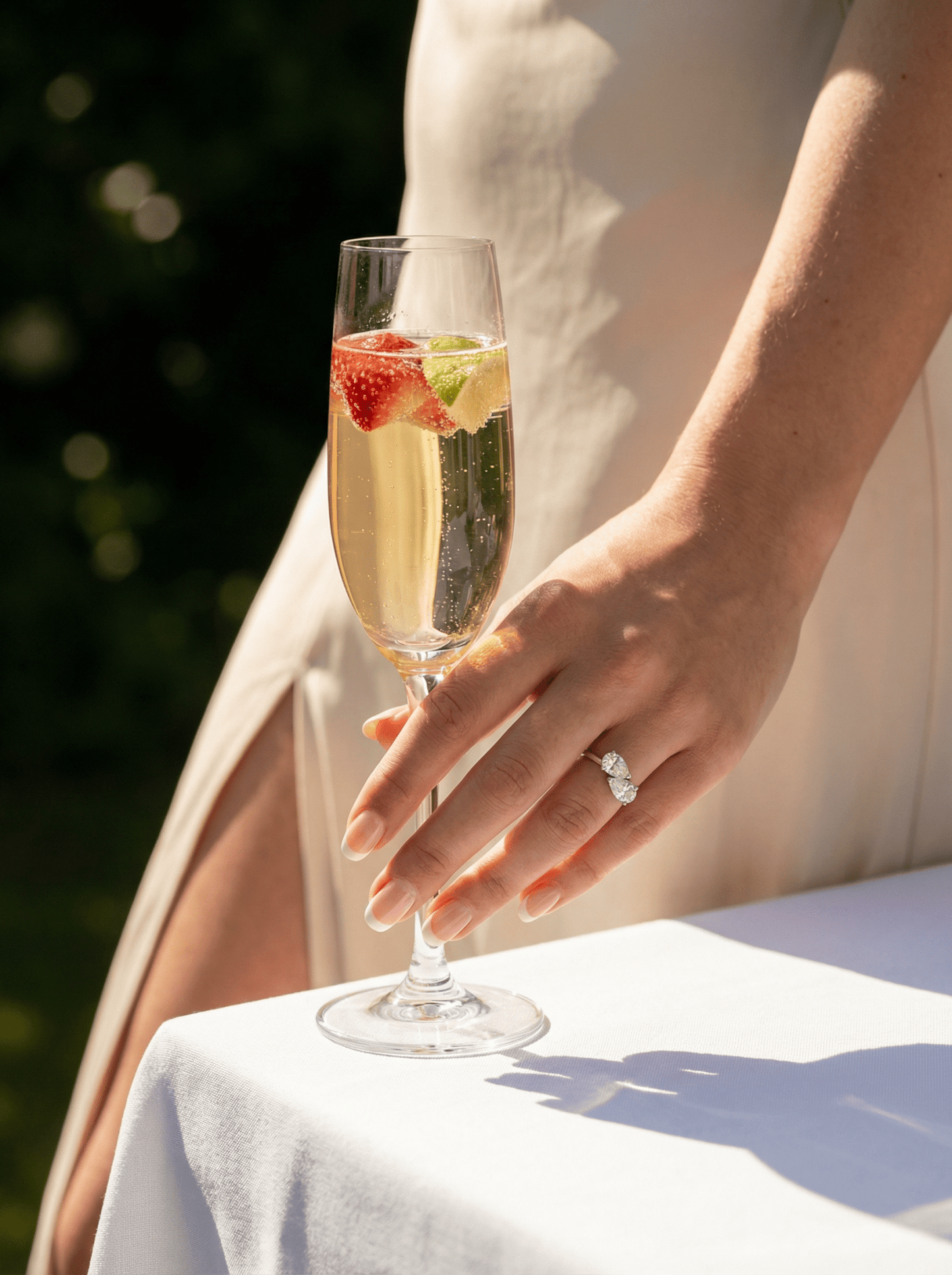 Pear Two - Stone Moissanite Engagement Ring - Ready To Ship - Moissanite Engagement Rings