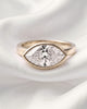 Pearl: East West Bezel Marquise Solitaire Diamond Engagement Ring