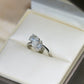 Pear Two-Stone Diamond Engagement Ring