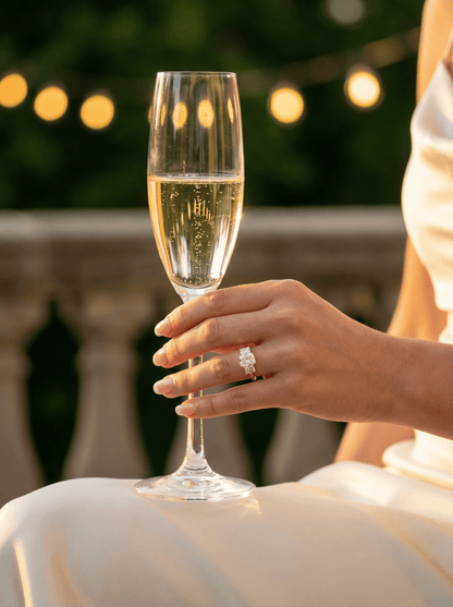 Radiant Trilogy Moissanite Engagement Ring – Timeless Design - Moissanite Engagement Rings