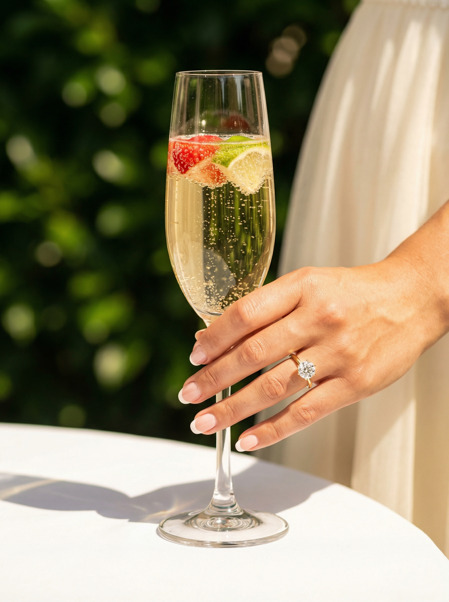 Round Solitaire 6 Claw Setting Moissanite Engagement Ring