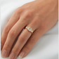 Cushion Cut Trilogy Diamond Engagement Ring