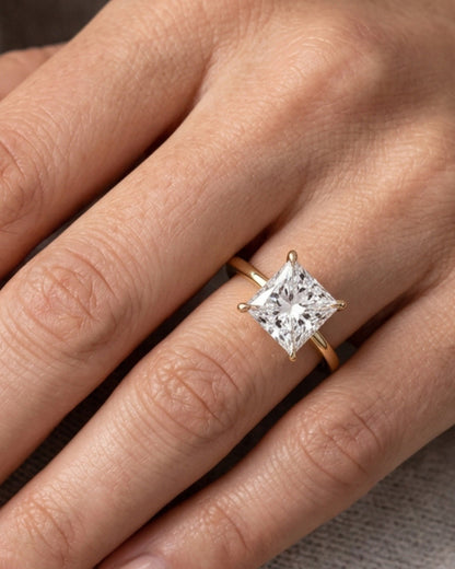 Sienna - Princess Solitaire Moissanite Engagement Ring