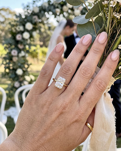 Stella: Radiant Solitaire Diamond Engagement Ring