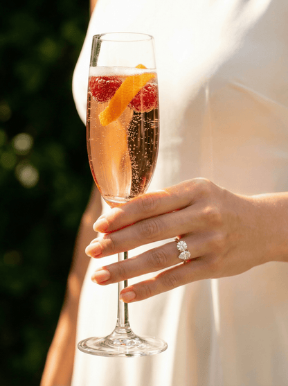 Toi Et Moi Pear & Round Moissanite Engagement Ring - Ready To Ship - Moissanite Engagement Rings