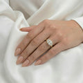 Pearl — East West Bezel Marquise Solitaire Diamond Engagement Ring