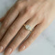 East West Bezel Oval Solitaire Moissanite Engagement Ring - Moissanite Engagement Rings