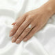 Marquise Hidden Halo Diamond Engagement Ring - Moissanite Engagement Rings