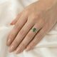 Oval Green Moissanite Engagement Ring — Guthrie Jewellery